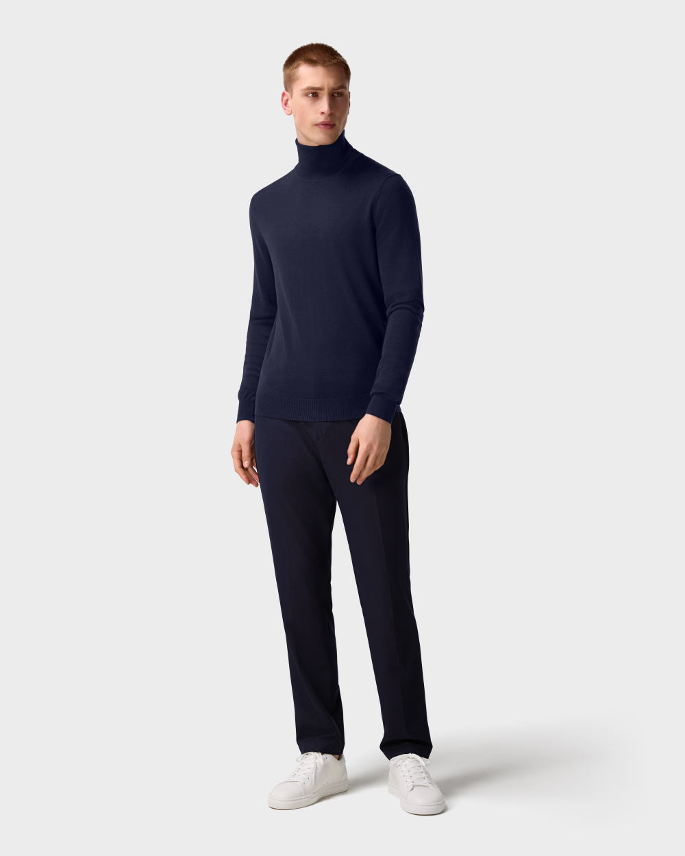 SW 06 Tailored Turtleneck Blueberry