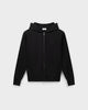 ZH 01 Marked Black – zip hoodie in black stretch cotton