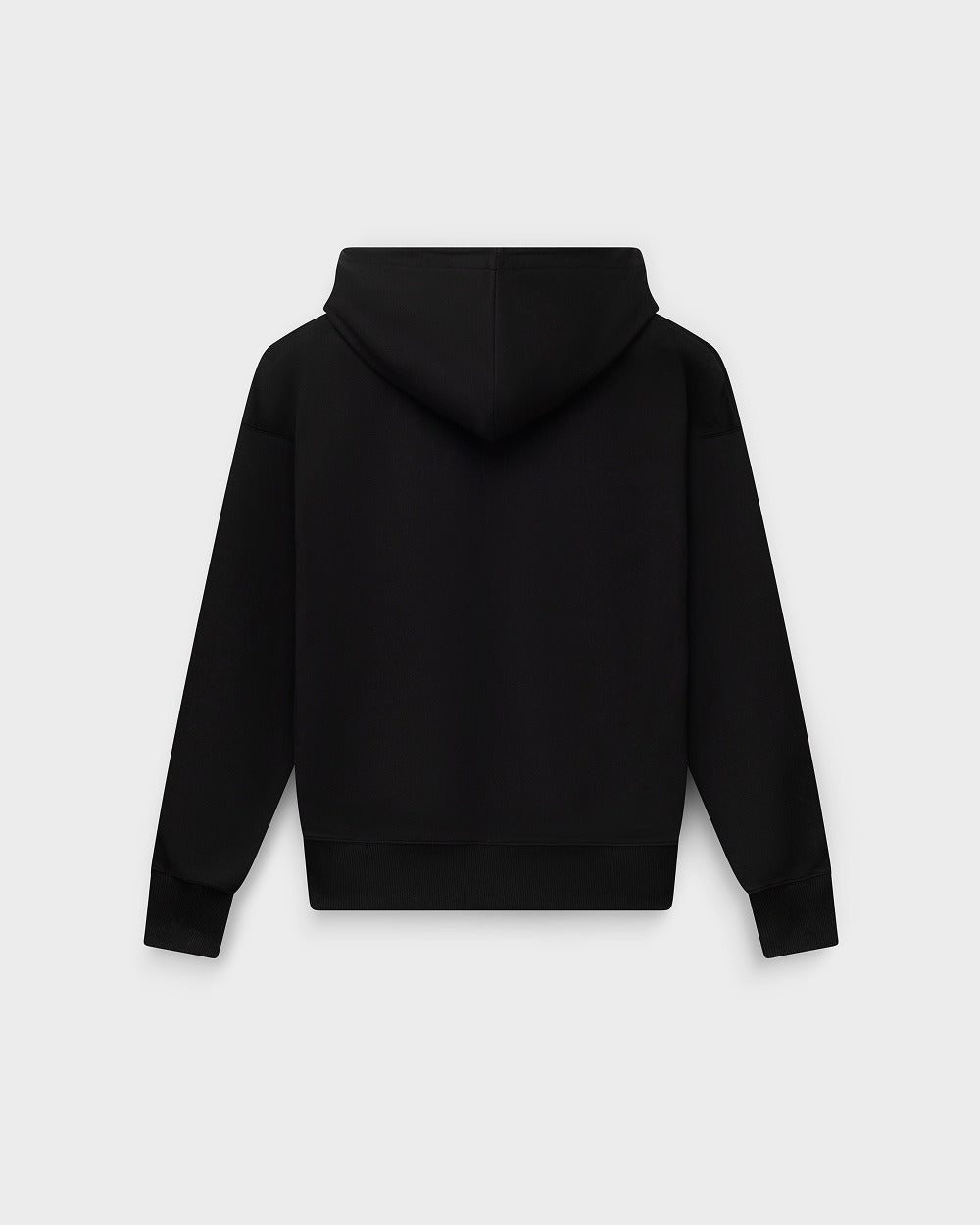 ZH 01 Marked Black – zip hoodie in black stretch cotton, photo 12