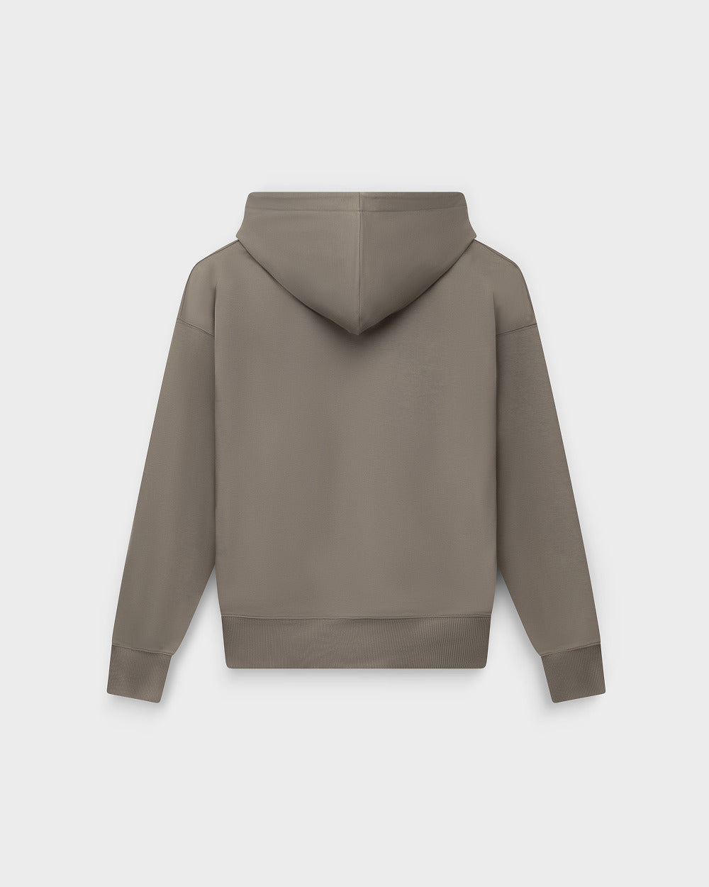 ZH 01 Marked Desert Taupe – zip hoodie in taupe stretch cotton, photo 12