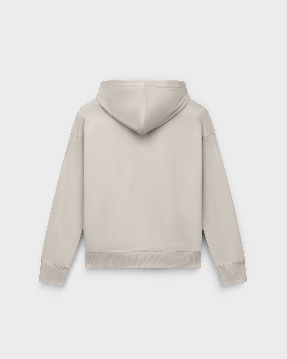 ZH 01 Marked Sand – zip hoodie in beige stretch cotton, photo 14