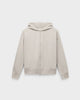 ZH 01 Marked Sand – zip hoodie in beige stretch cotton