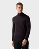 SW 05 Tailored Half Zip Dark Fig – half zip sweater in brown merino wool
