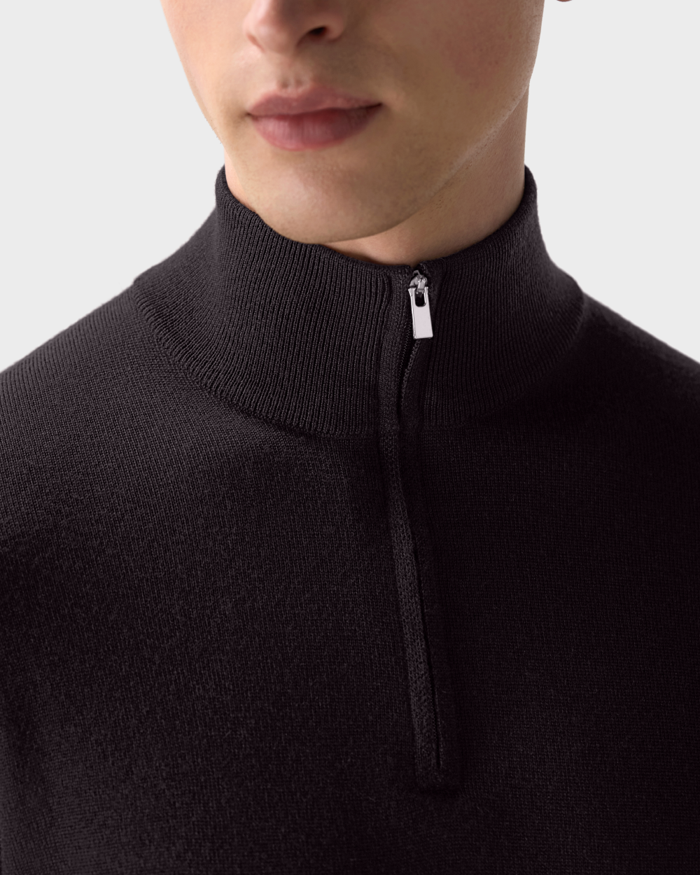 SW 05 Tailored Half Zip Dark Fig