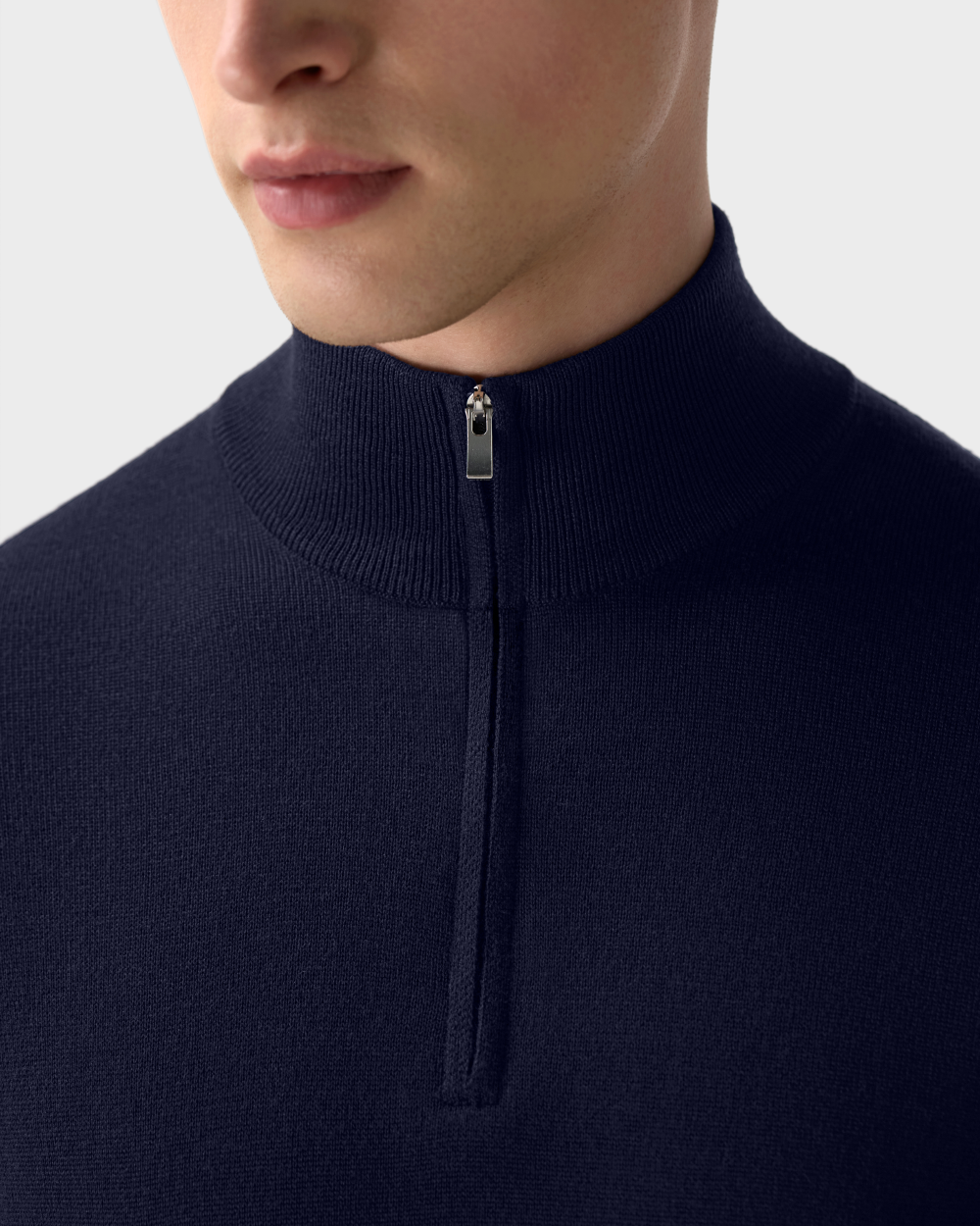 SW 05 Tailored Half Zip Blueberry
