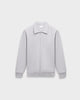 ZS 02 Marked Cement Grey – full zip sweatshirt in grey stretch cotton