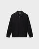 ZS 02 Marked Black – full zip sweatshirt in black stretch cotton