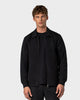ZS 02 Marked Black – full zip sweatshirt in black stretch cotton