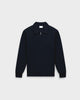 ZS 02 Marked Blueberry – full zip sweatshirt in blue stretch cotton