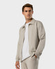 ZS 02 Marked Sand – full zip sweatshirt in beige stretch cotton