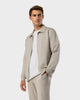 ZS 02 Marked Sand – full zip sweatshirt in beige stretch cotton