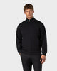 ZS 03 Marked Black – full zip sweatshirt in black stretch cotton