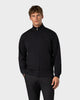 ZS 03 Marked Black – full zip sweatshirt in black stretch cotton
