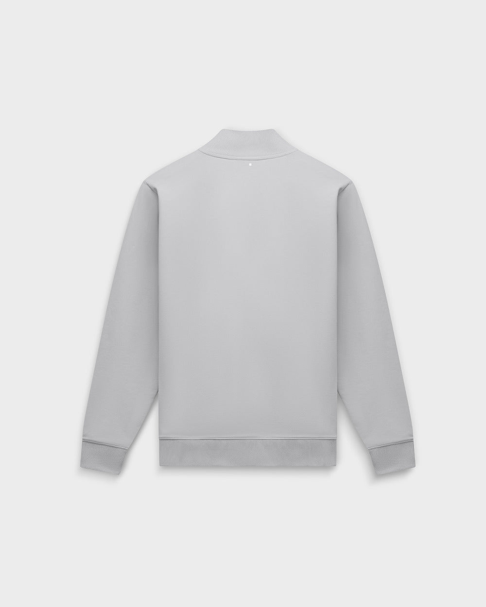 ZS 03 Marked Cement Grey – full zip sweatshirt in grey stretch cotton, photo 9