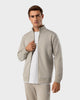 ZS 03 Marked Sand – full zip sweatshirt in beige stretch cotton, photo 3