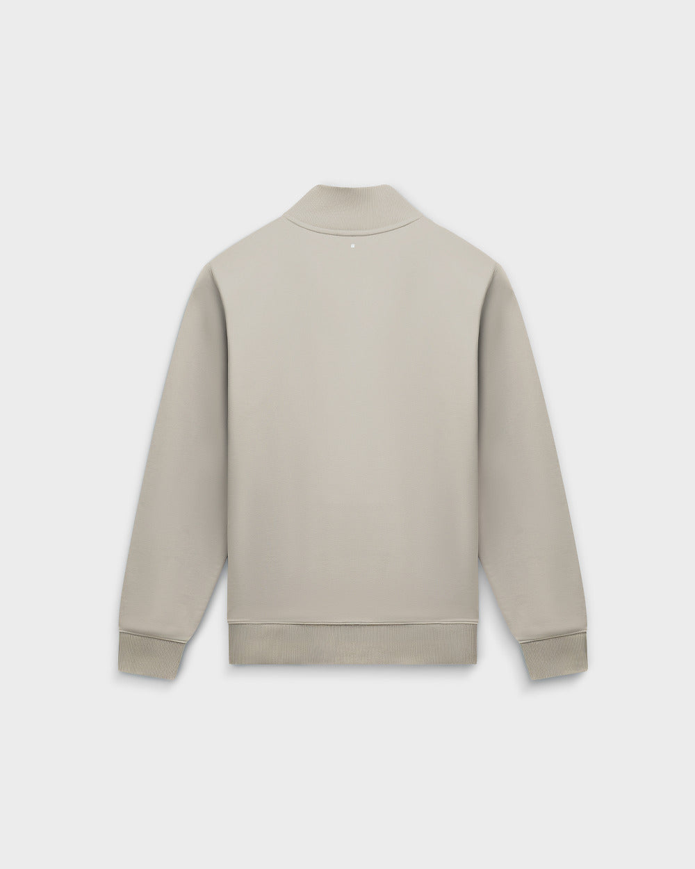 ZS 03 Marked Sand – full zip sweatshirt in beige stretch cotton, photo 9